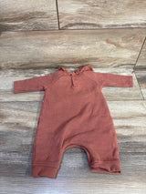 Disney Baby Waffle Knit Winnie The Pooh Coverall Rust sz 0/3m
