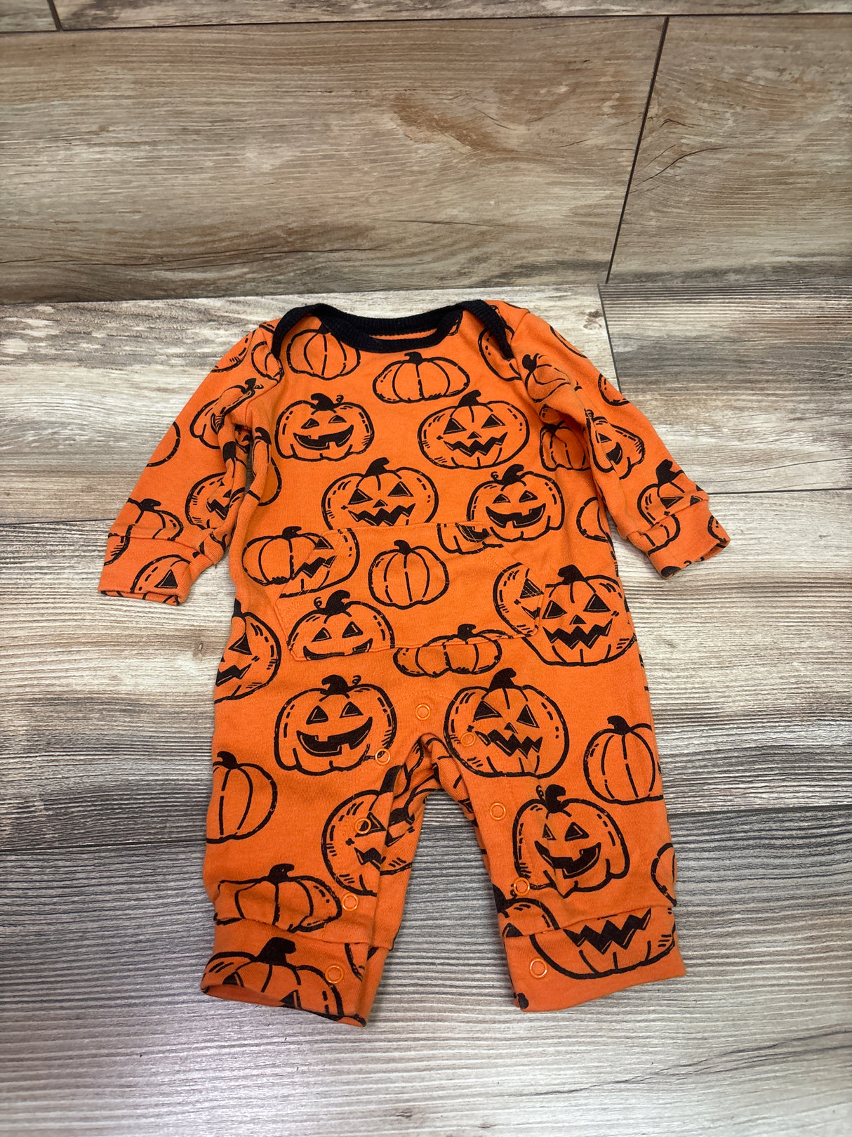 Wonder Nation Pumpkin Coverall Orange sz 0-3m