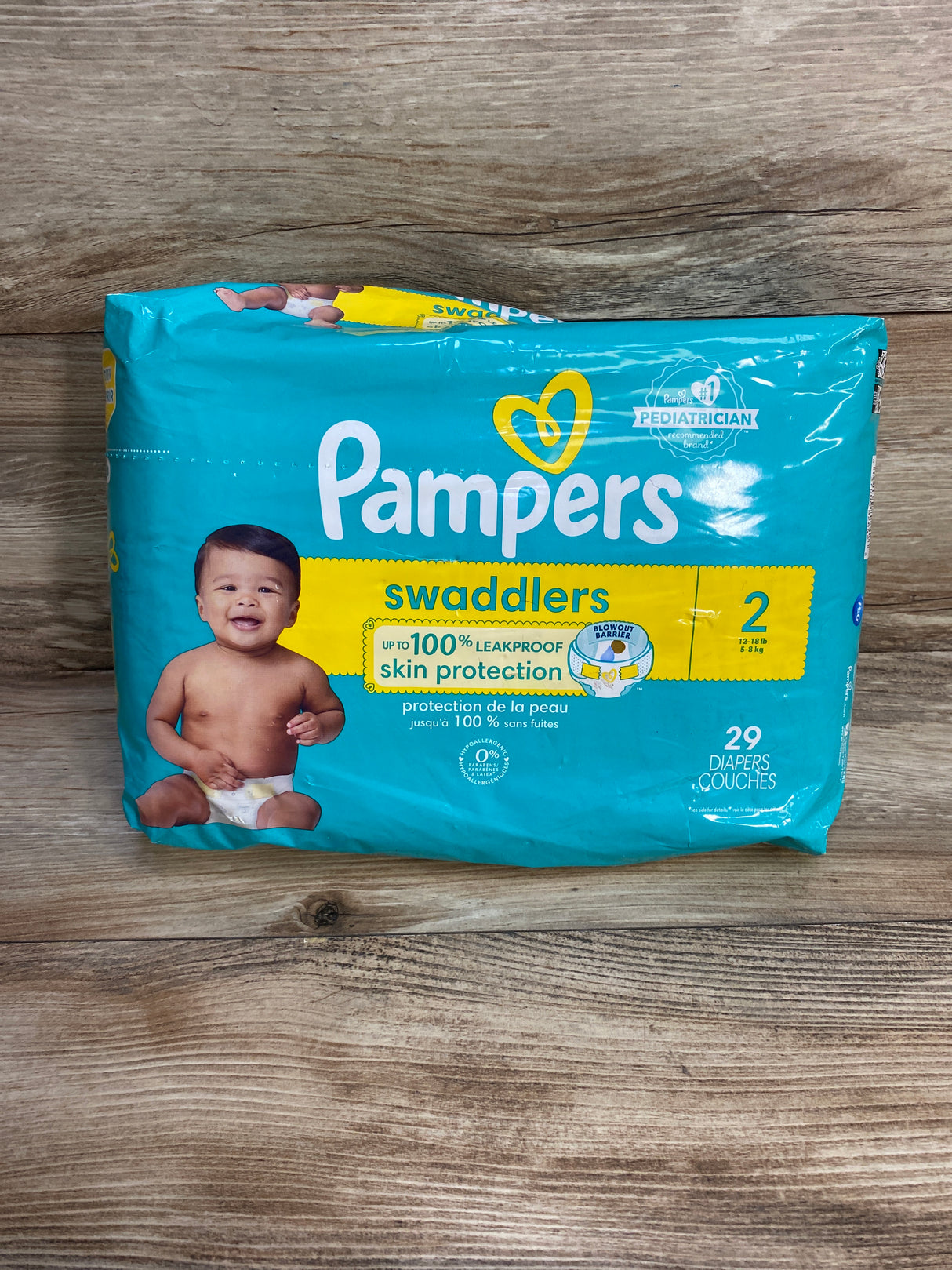 Pampers Swaddlers Active Baby Diapers 29ct. Size 2