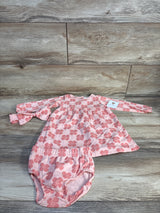 NEW Rene Rofe Baby Floral 3pc Dress, Bloomers, & Headband Set Pink sz 12m