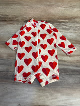 Hanna Andersson Hearts Rash Guard Suit Cream sz 12-18m - Me n Mommy To Be