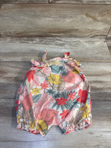 Carter's Floral Shortie Romper Ivory sz 6m