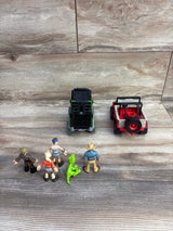 Fisher Price Imaginext Jurassic World Vehicles & Figures 7pc Set