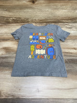 Cat & Jack Ready For Adventure Shirt Grey sz 4T