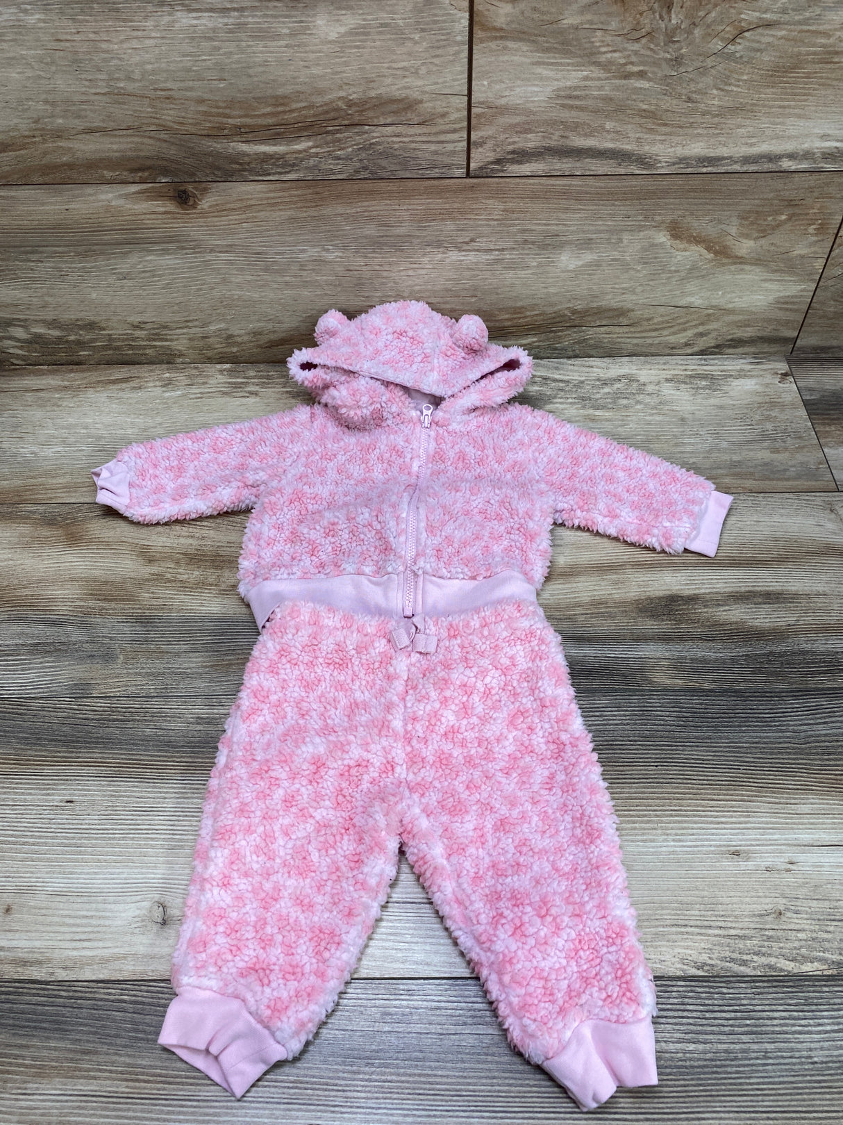 Bundles 2pc Sherpa Hoodie & Pants Pink sz 3-6m