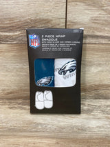 NEW Philadelphia Eagles 2Pk Wrap Swaddle Set 6-9m