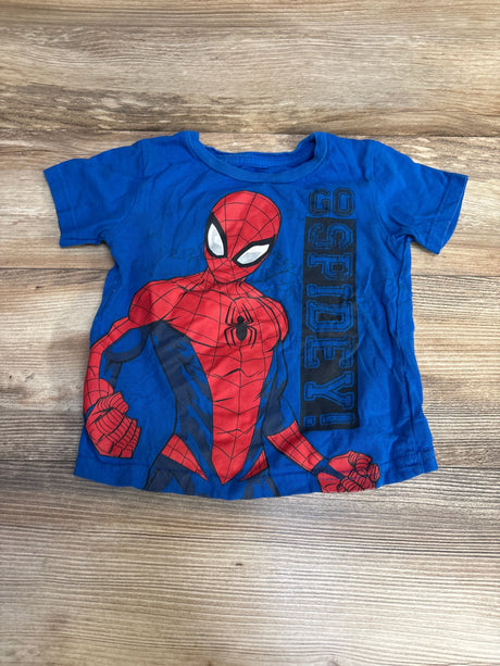 Marvel Spiderman Shirt Blue sz 4T - Me n Mommy To Be