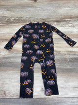 Bums & Roses 'Creepin' It Real' Footless Bamboo Sleeper Black sz 6-9m