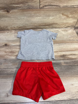 Nike 2pc American Flag Shirt & Shorts Set Grey sz 12m