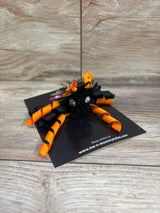 NEW Spider Ribbon Hair Bow Orange