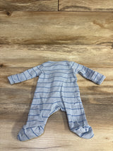 Child Of Mine Striped Sleeper Blue sz Preemie - Me n Mommy To Be