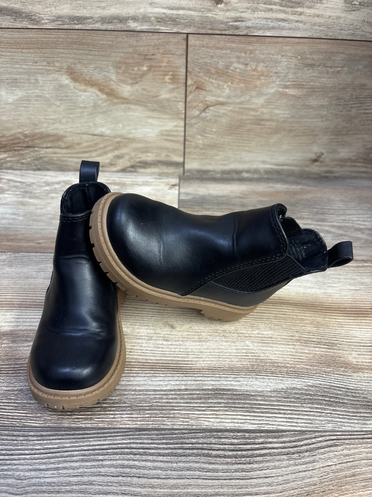 Old Navy Faux Leather Chelsea Boots Black sz 7c