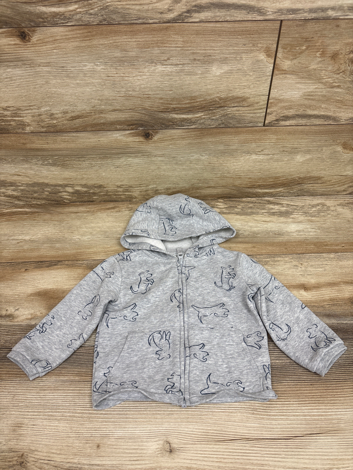 Carter's Full Zip Jacket Grey sz 18m