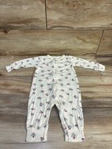 Modern Moments Floral Footless Viscose Sleeper Ivory sz 3-6m