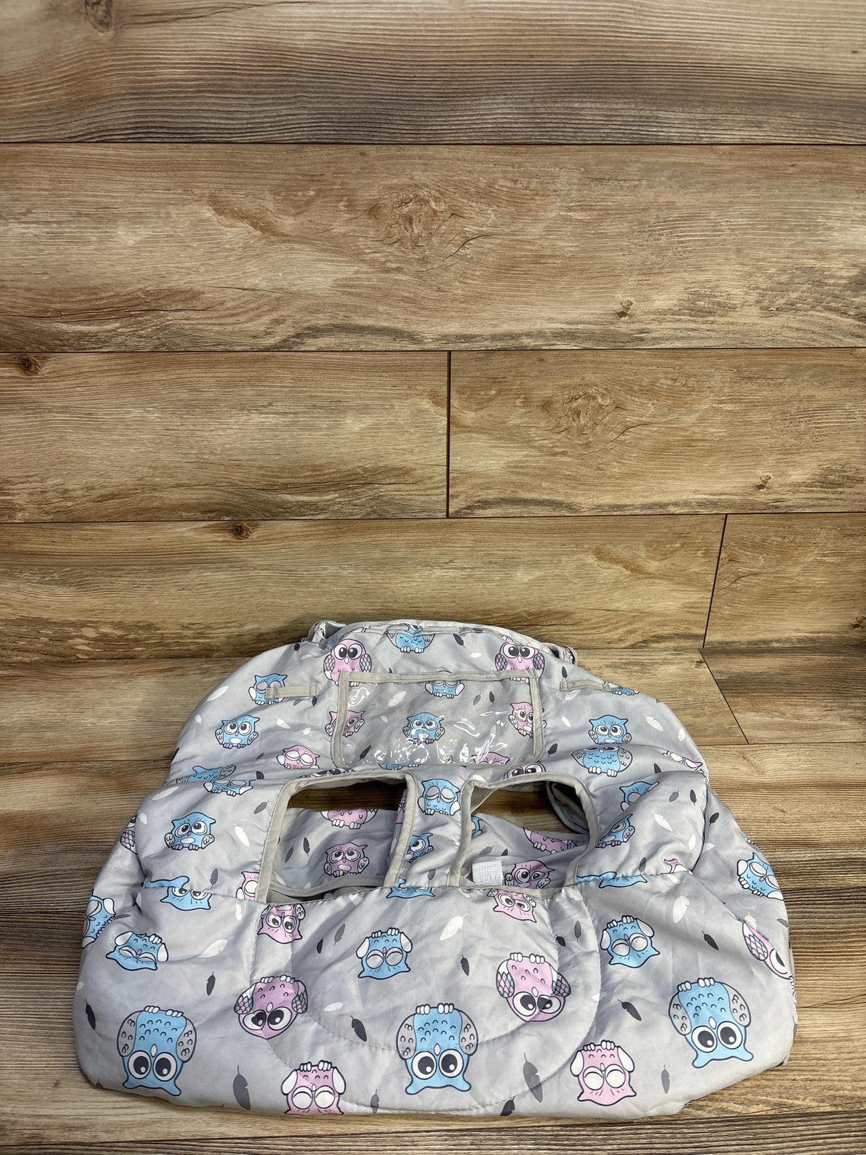 Pozico 2 in 1 Baby Shopping Cart & High Chair Cover in Grey Owl