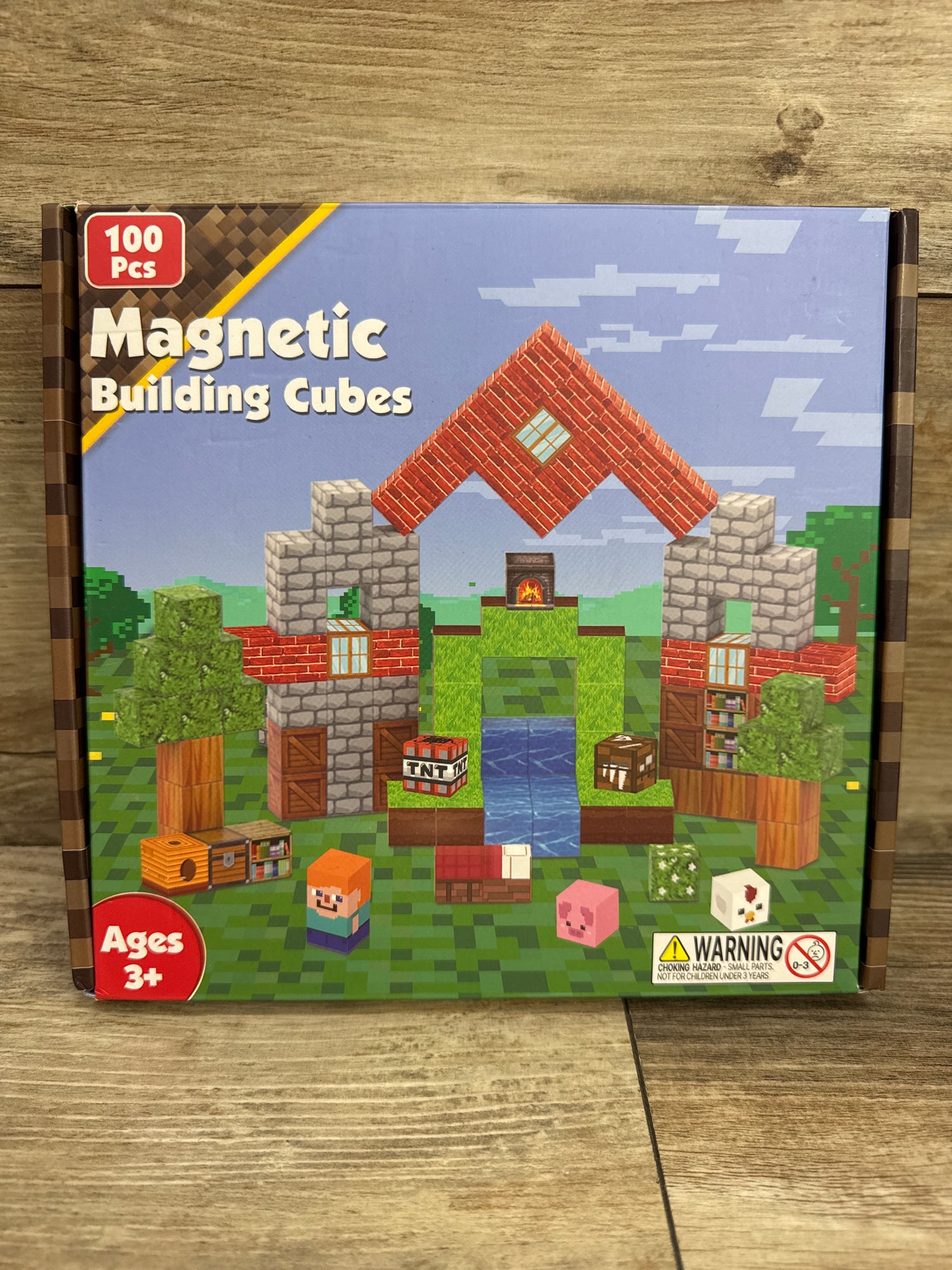Annexfun 100pc Minecraft Magnetic Building Cubes 3+
