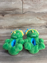 Wonder Nation 3D Dinosaur Slippers Green sz 5/6c