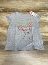 NEW Cat & Jack Reindeer Shirt Grey sz 4T