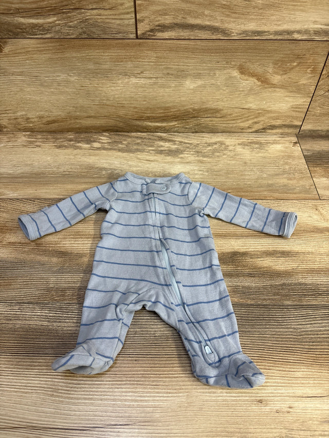 Child Of Mine Striped Sleeper Blue sz Preemie - Me n Mommy To Be