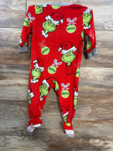 The Grinch Velour Christmas Sleeper Red sz 12m