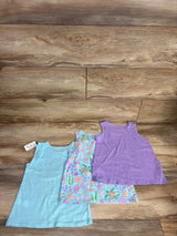 NEW Children's Place 3pk Mermaid Tank Tops Blue sz 5T