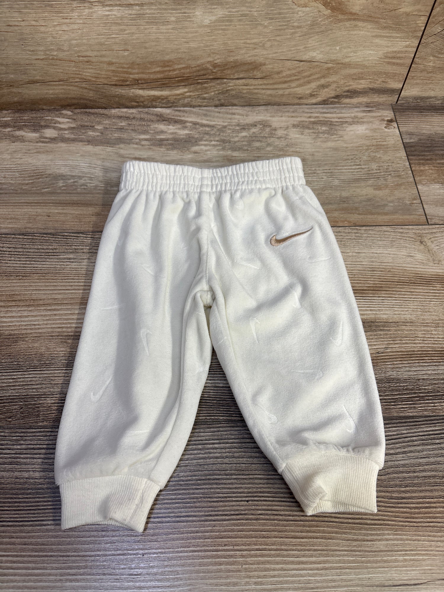 Nike Velour Joggers Ivory sz 6m