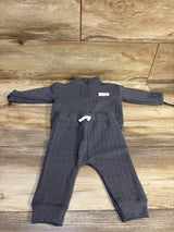 NEW Child Of Mine 2pc Half Zip Jacket & Pants Set Grey sz 3-6m