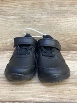 Nike Varsity Leather GS 'Triple Black' Sneakers sz 6c