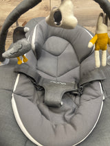 Nuna Leaf Grow Baby Swing with Toy Bar in Granite