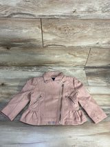 Urban Republic Faux Leather Moto Jacket Rose Gold sz 2T