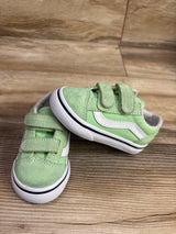 Vans Old Skool V Lime Burst Green Sneakers sz 5c
