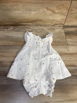 NWOT Janie & Jack 2pc Rose Pointelle Matching Set White sz 3-6m
