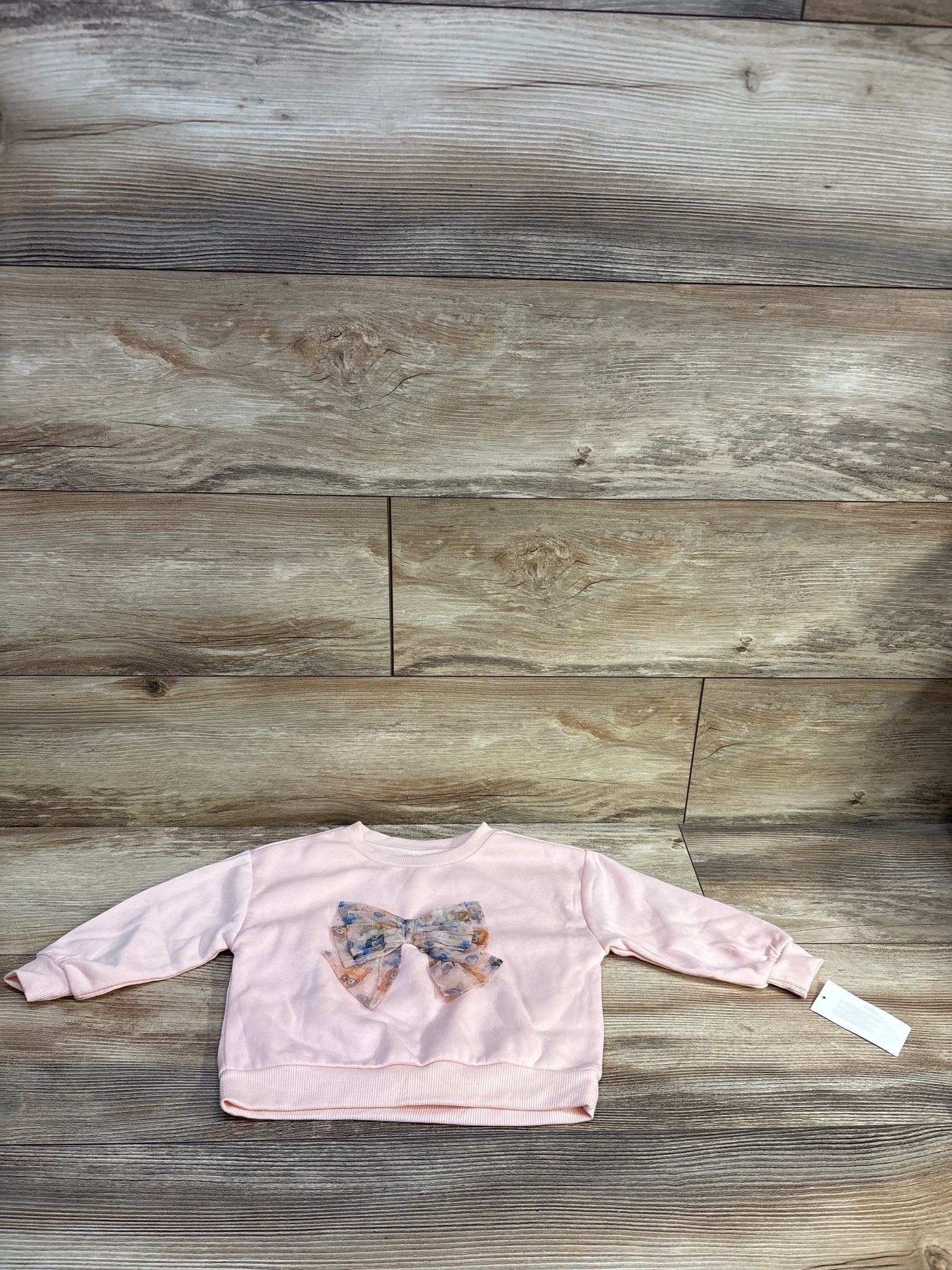 NEW Bluey Bow Sweatshirt Pink sz 2T