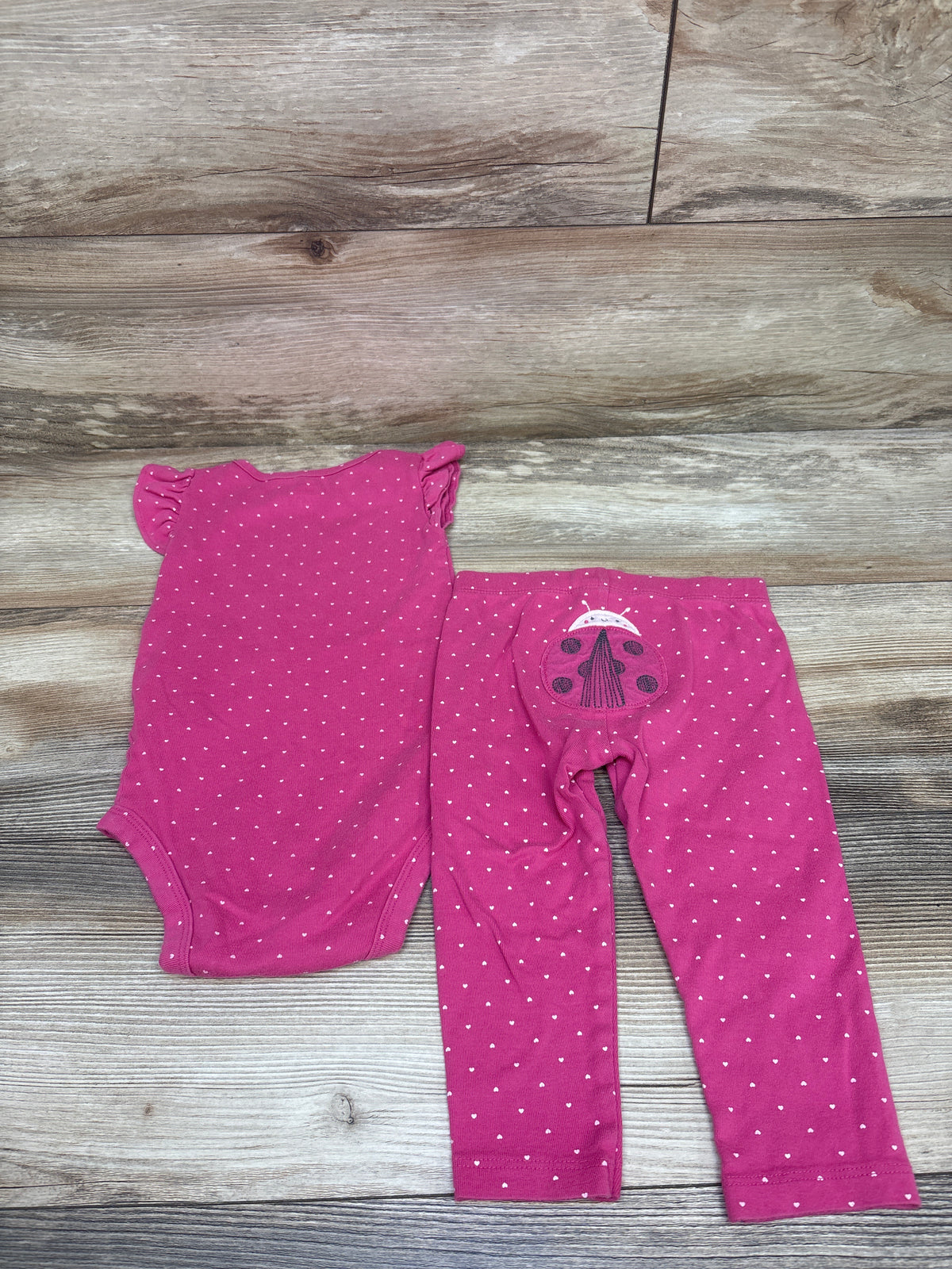 Carter's 2pc Bodysuit & Pants Set Pink sz 18m