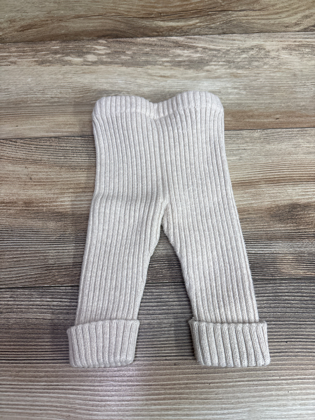 Hanna Andersson Rib Knit Pull-On Pants Beige sz 0-3m