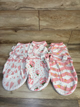Bublo Baby 3pk Swaddle Wraps Pink sz 0-3m