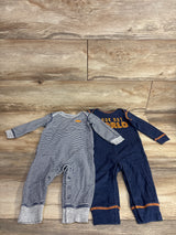 Simple Joys 2pk Look Out World Coveralls Navy sz 12m