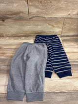 Simple Joys 2pk Fleece Joggers Navy/Grey sz 24m
