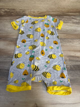 Play by Little Sleepies Bee Print Shortie Romper Grey sz 12-18m