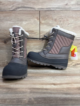 NEW All in Motion Skylar Lace-Up Winter Boots Black sz 4Y