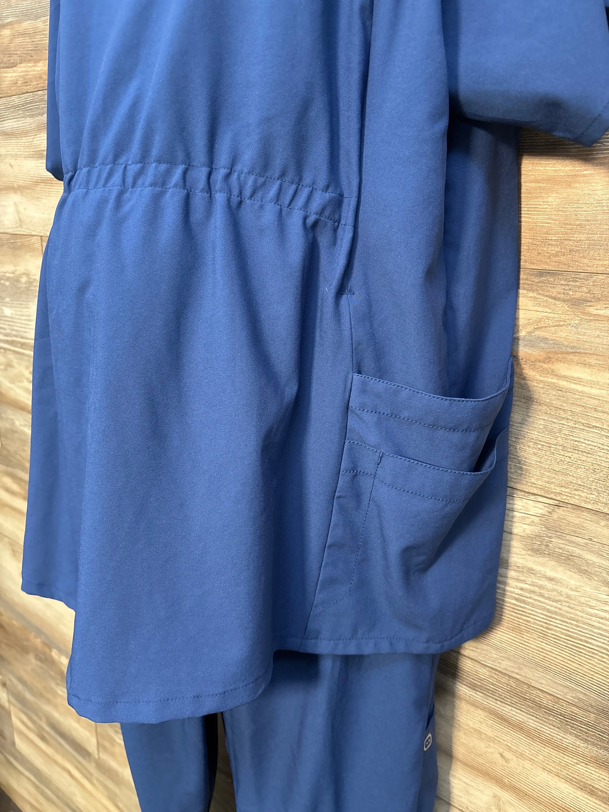 Wonder Wink 4-Pocket Maternity Top & Jogger Scrub Pant Navy sz XL