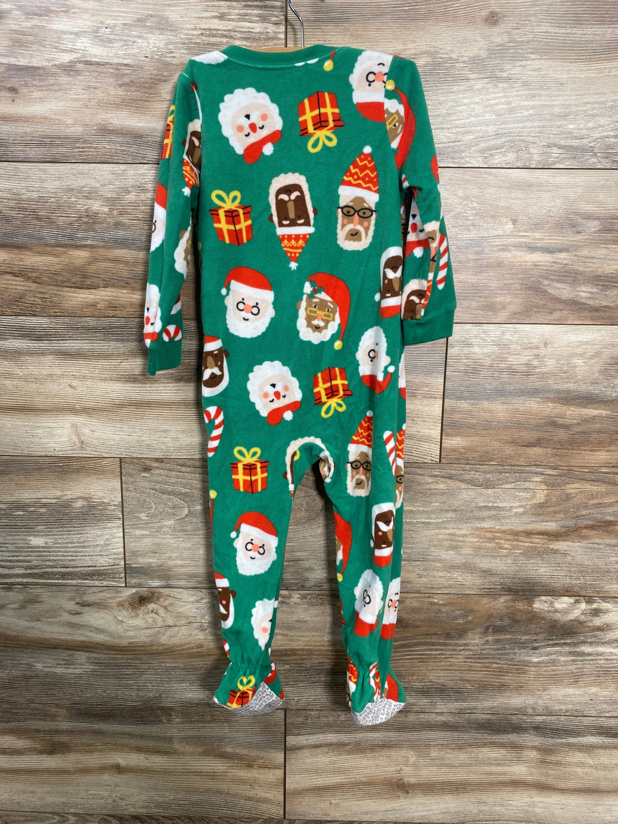 Carter's Santa Blanket Sleeper Green sz 3T