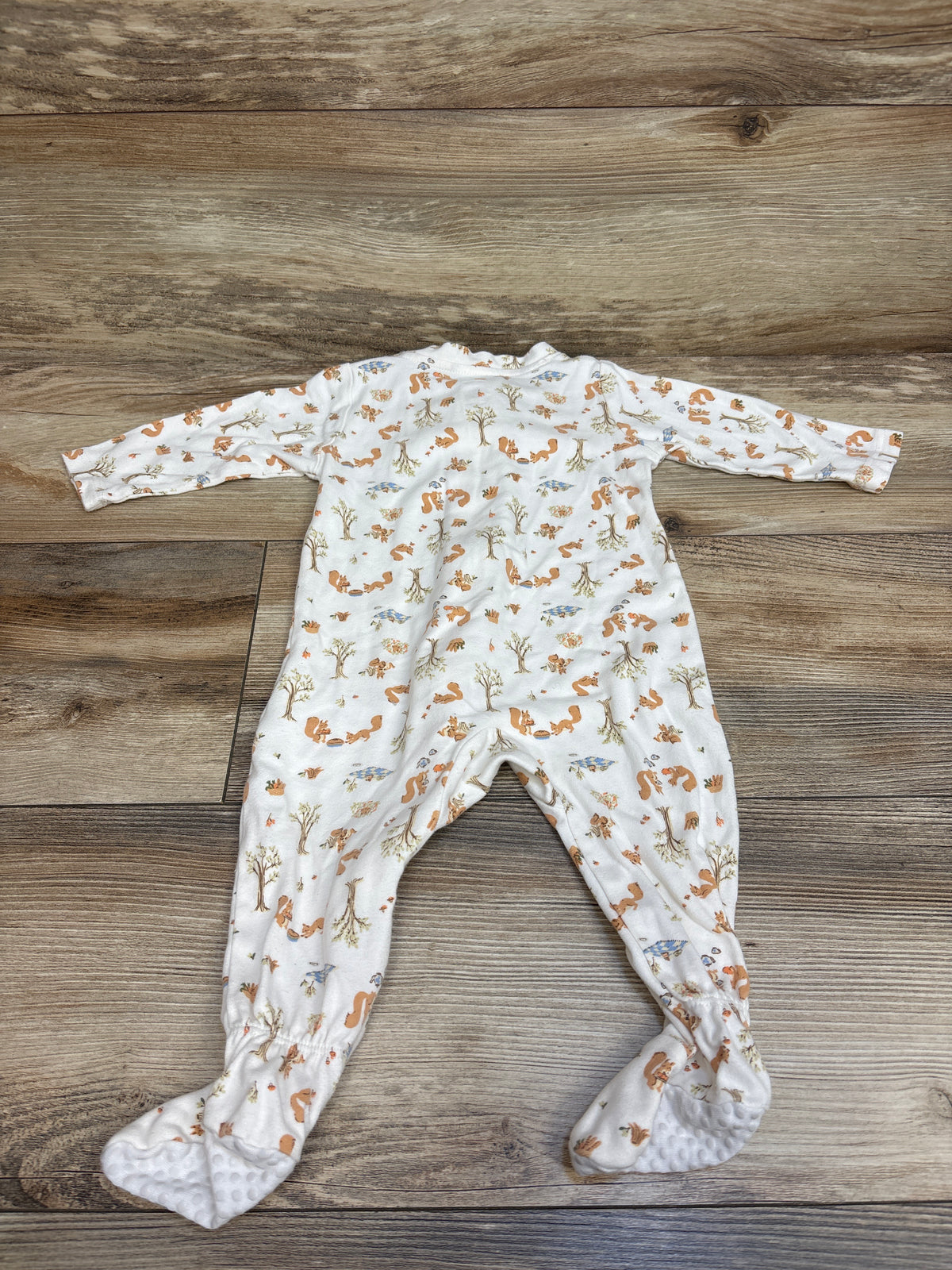 Amazon Essentials x Sofia Grainge Squirrel Picnic Sleeper White sz 6-9m