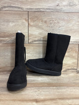 NEW Cat & Jack Natalia Tall Shearling Style Boots Black sz 13c
