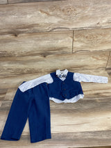 Van Heusen 4pc Vest Set White/Blue sz 18m