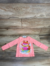 NEW Children's Place Textured Fox Shirt Pink sz 2T