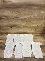Gerber 8pk Bodysuit Set White sz Newborn