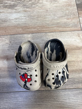 Crocs Classic Clogs w/ Spiderman Jibbit, Brown sz 6c