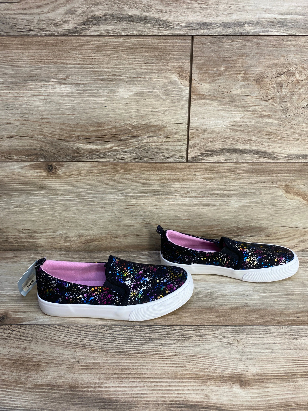 NEW Cat & Jack Sariah Slip-On Sneakers Black sz 3Y - Me n Mommy To Be