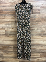 NEW Kaileigh Maternity Floral Jumpsuit Dark Green sz Large